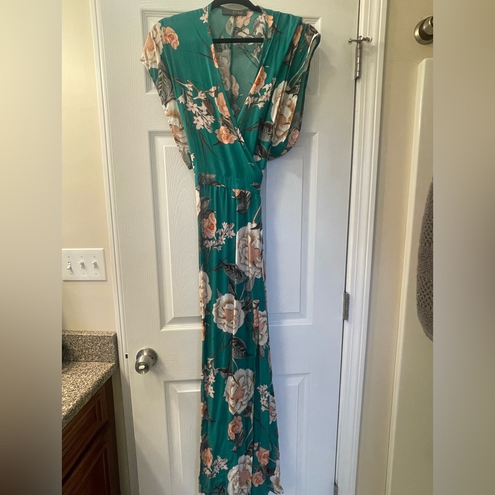 Tisa silk wrap dress in floral print